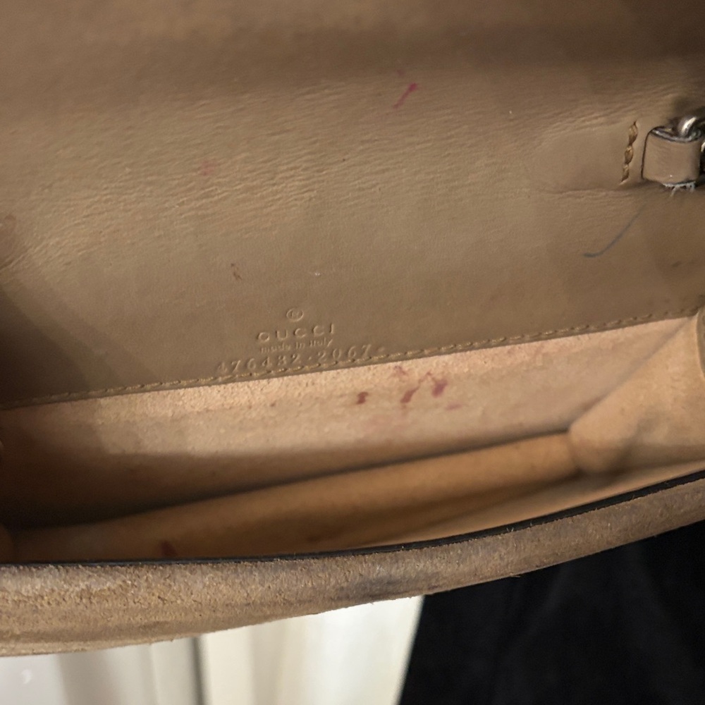Gucci Beige Leather Clutch